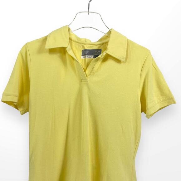 CUTTER AND BUCK Yellow Short Sleeve Polo T-Shirt - Picture 9 of 13